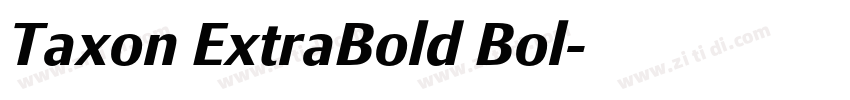 Taxon ExtraBold Bol字体转换